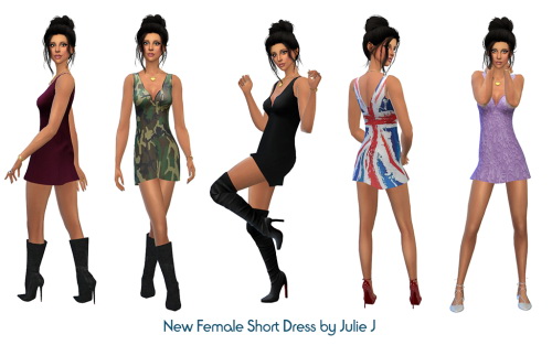 Sims 4 New Short Dress at Julietoon – Julie J