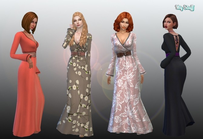 Sims 4 Luna Dress at My Stuff