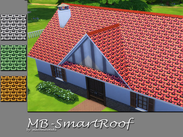 Sims 4 MB Smart Roof by matomibotaki at TSR