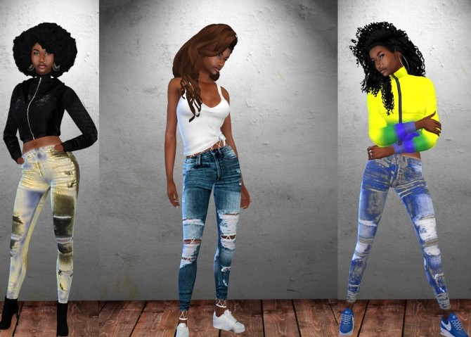 Sims 4 Cutout Pants at Teenageeaglerunner