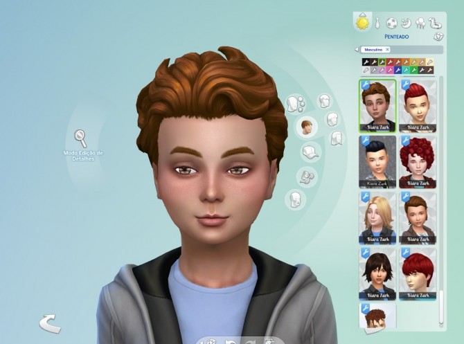 Sims 4 Swept Back Wavy for Boys at My Stuff