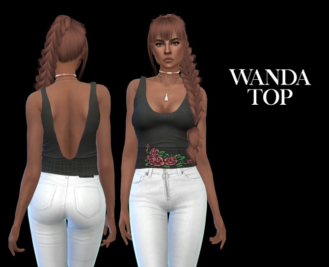 Sims 4 Wanda Top at Leo Sims