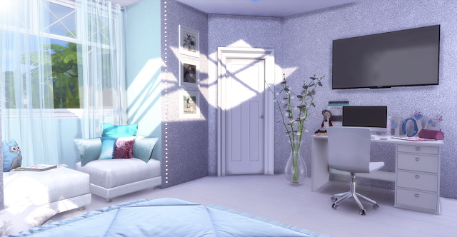 Sims 4 Blue Dream Girl Bedroom at Lily Sims