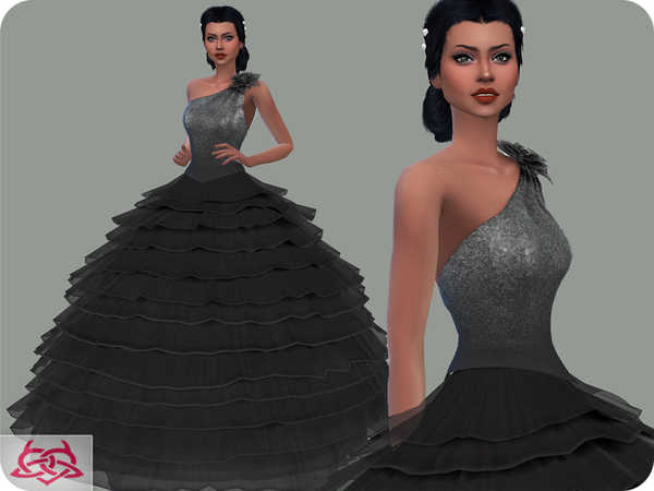 Sims 4 Wedding Dress 14 RECOLOR 1 by Colores Urbanos at TSR