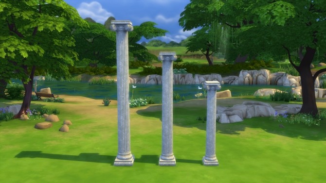 Sims 4 Colonial Column from TS3 by TheJim07 at Mod The Sims