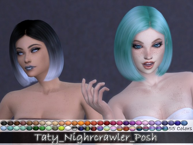 Sims 4 Nightcrawler Posh Hair Retexture at Taty – Eámanë Palantír
