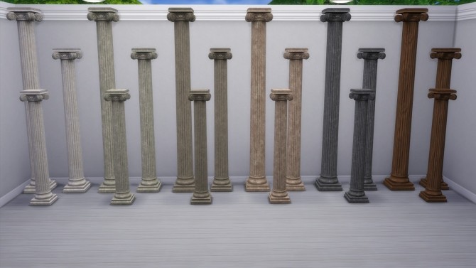 Sims 4 Colonial Column from TS3 by TheJim07 at Mod The Sims