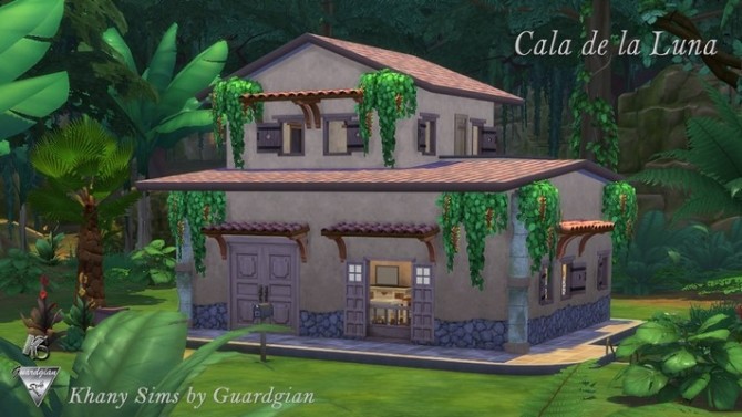 Sims 4 Cala de la Luna house in the jungle by Guardgian at Khany Sims