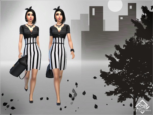 Sims 4 Spring Chic Time Dress by Devirose at TSR