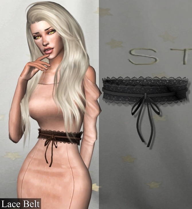 Sims 4 Lace belt at Deep Space