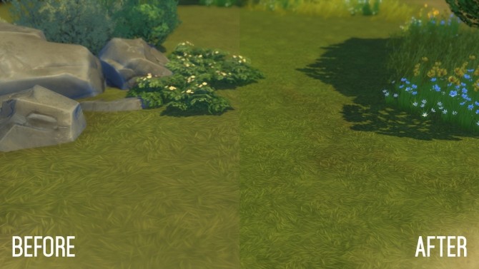 Sims 4 Brindleton Bay Grassland Overhaul Default Replacement Grass at Simsational Designs