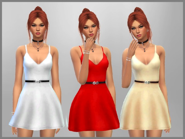 Sims 4 Jenna Dress by SweetDreamsZzzzz at TSR