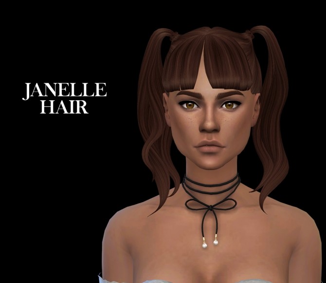 Sims 4 Janelle Hair (P) at Leo Sims