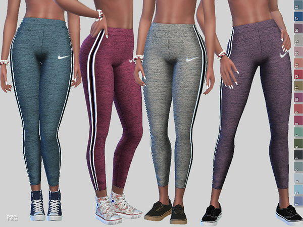 Sims 4 Power Leggings by Pinkzombiecupcakes at TSR