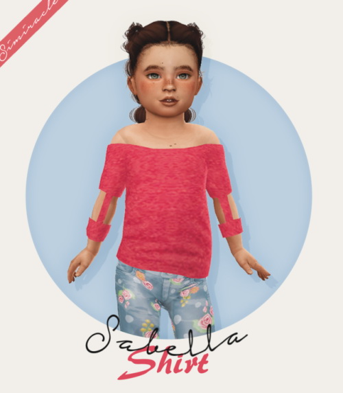 Sims 4 Sabella Shirt Toddler Version at Simiracle