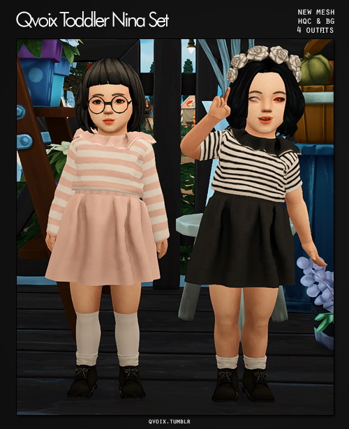 Sims 4 Toddler Nina Set at qvoix – escaping reality