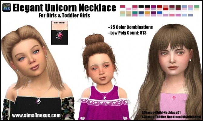 Sims 4 Elegant Unicorn Necklace at Sims 4 Nexus
