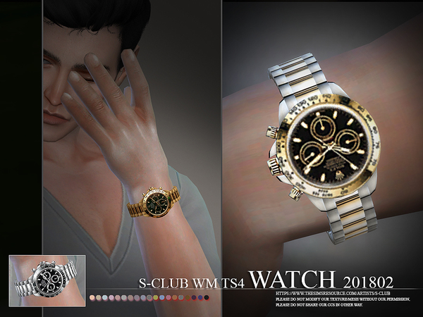 Sims 4 Watch 201802 by S Club WM at TSR