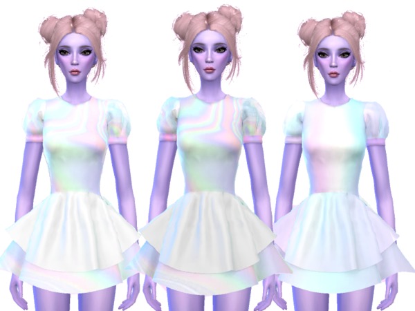 Sims 4 Intergalactic Future Dress by Wicked Kittie at TSR