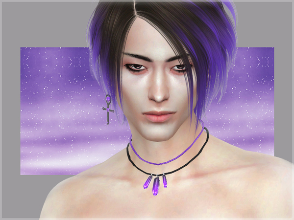 Sims 4 Lost treasure male necklace by WistfulCastle at TSR
