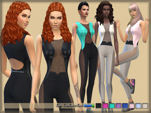 Sims 4 Overalls for Fitness by bukovka at TSR