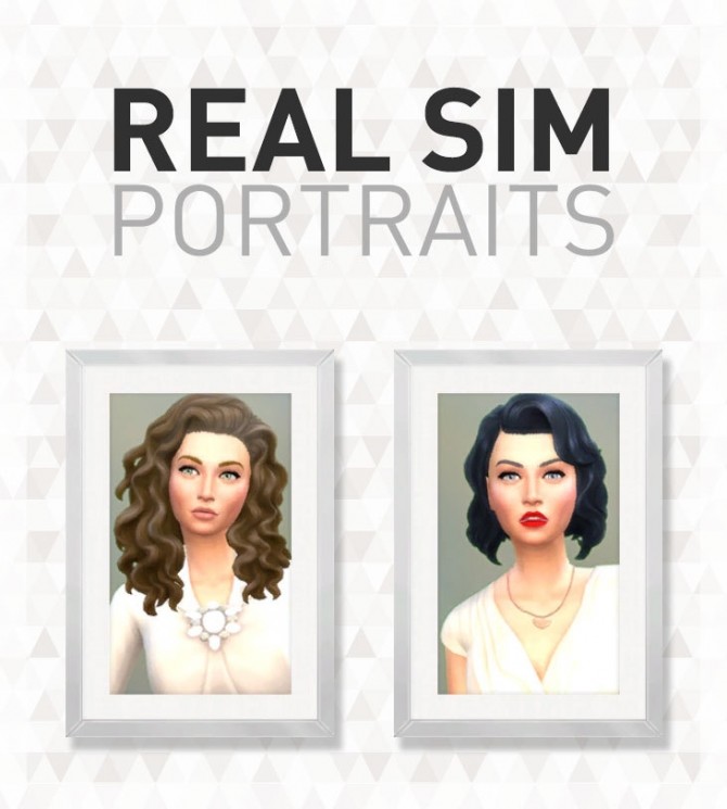 Sims 4 Real Sim Portraits  Part I Blaire & Nyla at SimPlistic