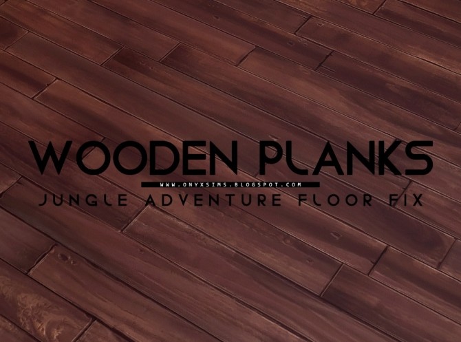 Sims 4 Jungle Adventure Rustic Wooden Planks Fix at Onyx Sims