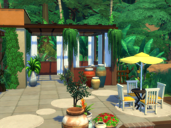 Sims 4 Jungle Oasis House No cc by lenabubbles82 at TSR
