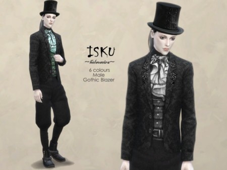 ISKU MALE Blazer Get to Work by Helsoseira at TSR » Sims 4 Updates