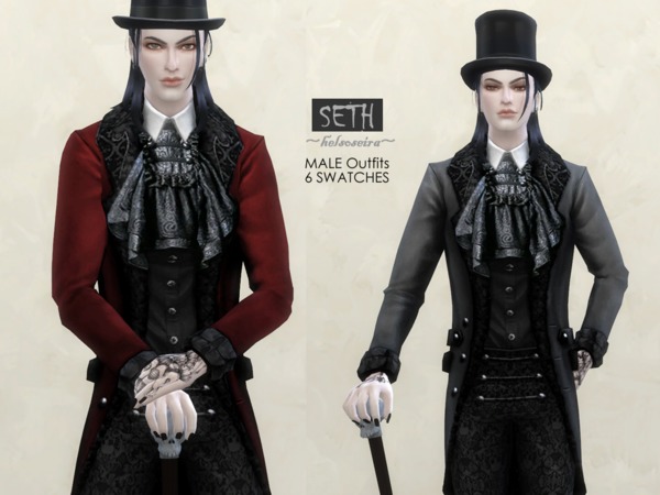 Sims 4 SETH Male Outfits by Helsoseira at TSR