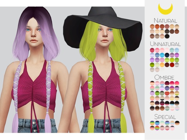 Sims 4 Hair Retexture 33 LeahLilliths Witchcraft by Kalewa a at TSR