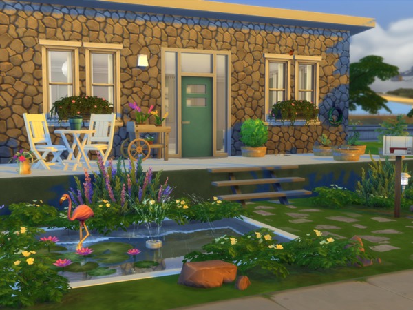 Sims 4 Cute Starter Cottage by Katinas at TSR