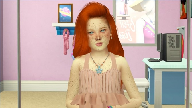 Sims 4 SIMPLICIATY FIREPROOF HAIR KIDS VERSION at REDHEADSIMS