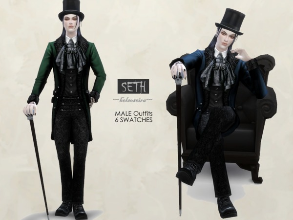 Sims 4 SETH Male Outfits by Helsoseira at TSR