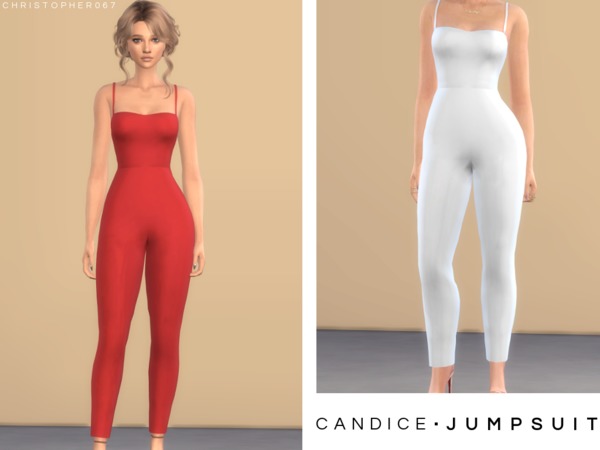 Sims 4 Candice Jumpsuit by Christopher067 at TSR