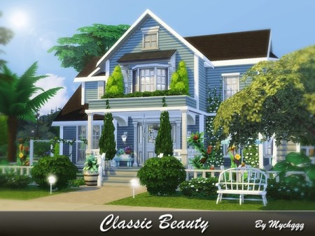 Classic Beauty house by MychQQQ at TSR » Sims 4 Updates