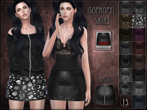 Sims 4 Isopropyl Skirt by RemusSirion at TSR