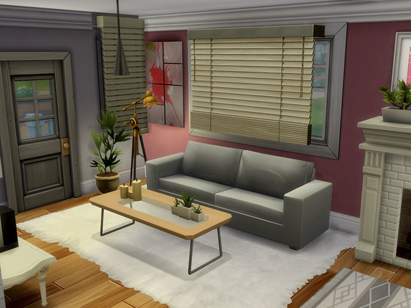 Sims 4 Minimalist artist house by residentsim at TSR