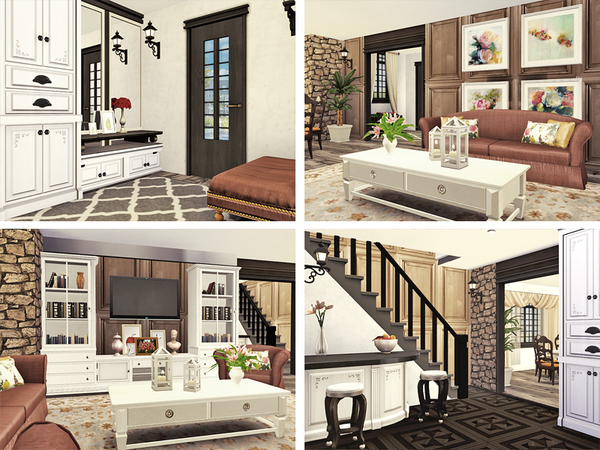 Sims 4 Everette house by Rirann at TSR