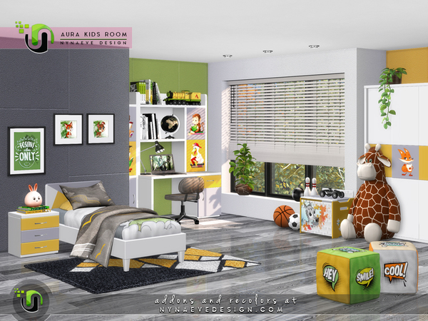 Sims 4 Aura Kids Room by NynaeveDesign at TSR