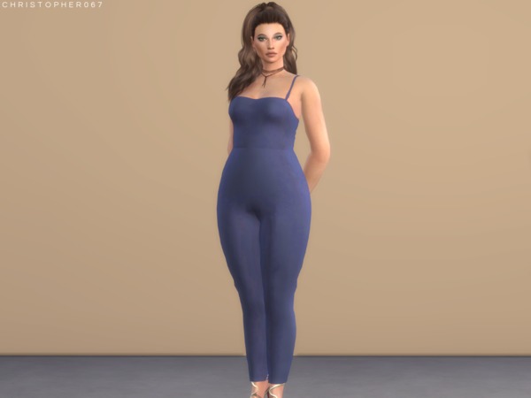 Sims 4 Candice Jumpsuit by Christopher067 at TSR