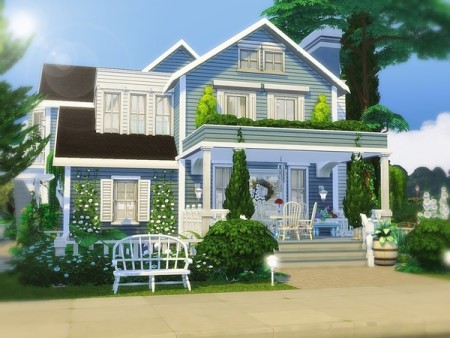 Classic Beauty house by MychQQQ at TSR » Sims 4 Updates