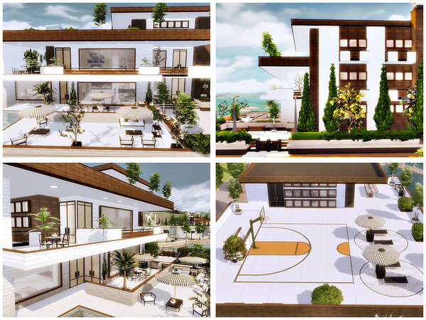 Sims 4 New line 5 modern villa by Danuta720 at TSR