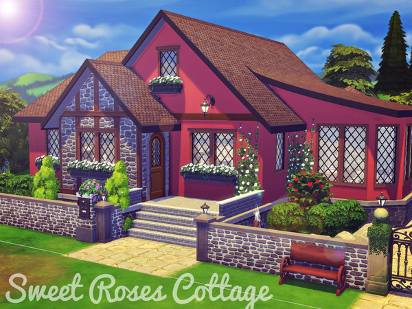 Sims 4 Sweet Roses Cottage by Sooky at TSR