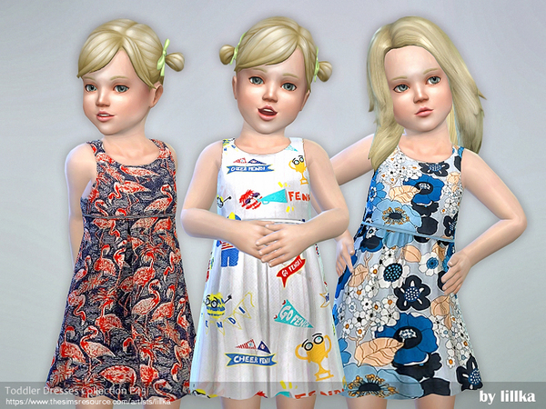 Sims 4 Toddler Dresses Collection P45 by lillka at TSR