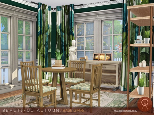 Sims 4 Beautiful Autumn home by Pralinesims at TSR