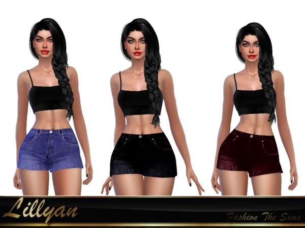 Sims 4 Short Jeans by LYLLYAN at TSR
