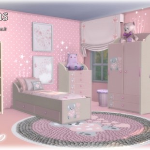 Nebula bedroom set at Mango Sims » Sims 4 Updates