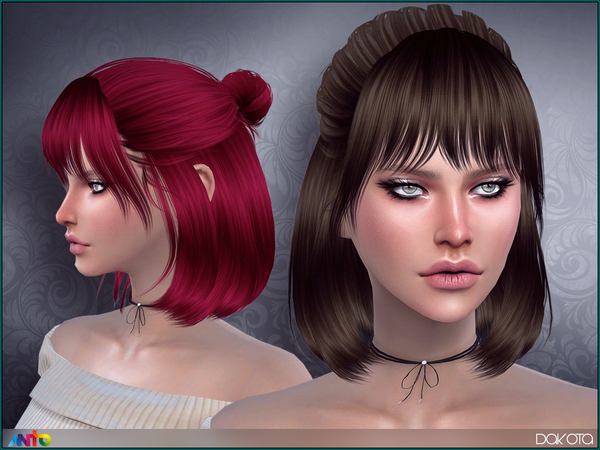 Sims 4 Dakota Hair by Anto at TSR