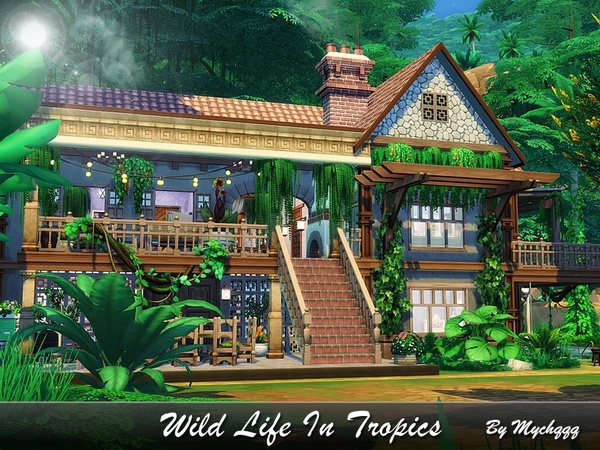 Sims 4 Wild Life In Tropics by MychQQQ at TSR